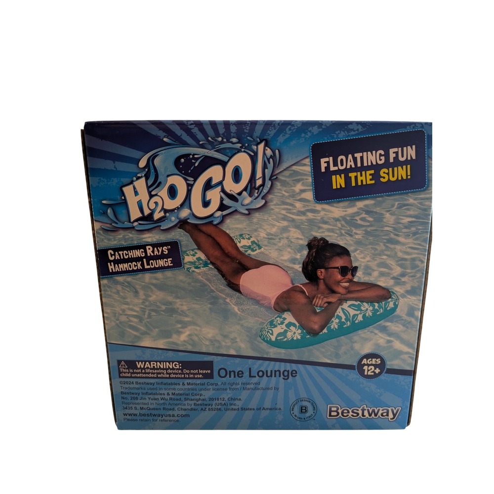 Bestway H2O GO Catching Rays Hammock Lounge‎ One Person Pool Float Ages 12+